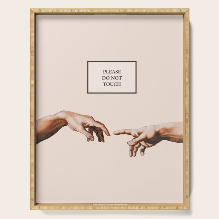 The Creation of Adam by Michelangelo Serving Tray Gallery Image 1