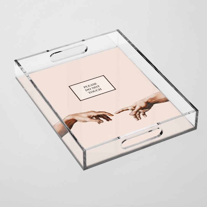 The Creation of Adam by Michelangelo Acrylic Tray Gallery Image 1