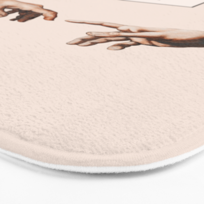 The Creation of Adam by Michelangelo Bath Mat Gallery Image 3