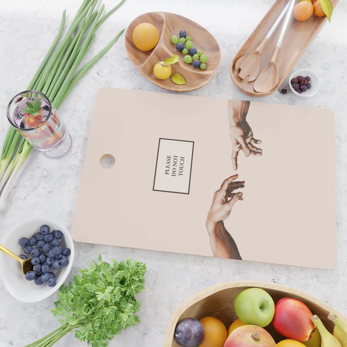 The Creation of Adam by Michelangelo Cutting Board Gallery Image 2