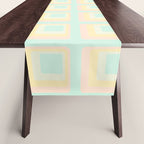 70s mod pale pastels Table Runner Gallery Image 1