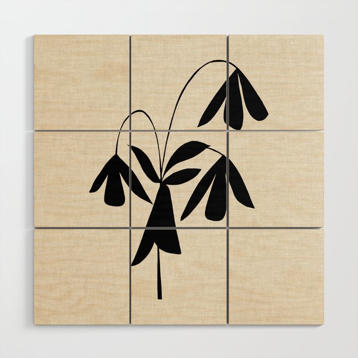 Bell Flower Wood Wall Art Gallery Image 1