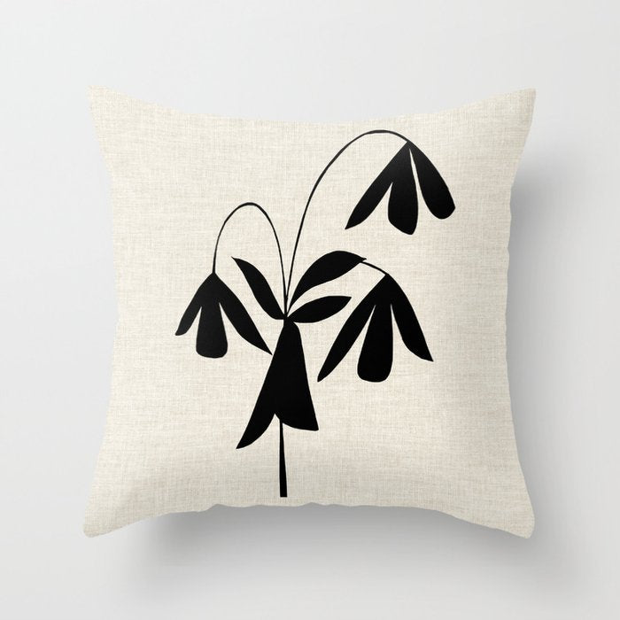 Bell Flower Throw Pillow Gallery Image 6