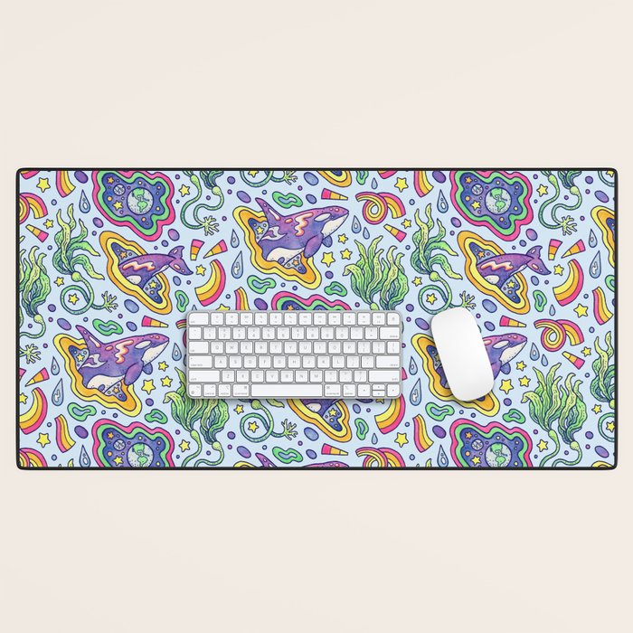 Ocean Portal I: Orca | Whale Space Art Desk Mat Gallery Image 1