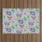 Ocean Portal I: Orca | Whale Space Art Outdoor Rug Gallery Image 1