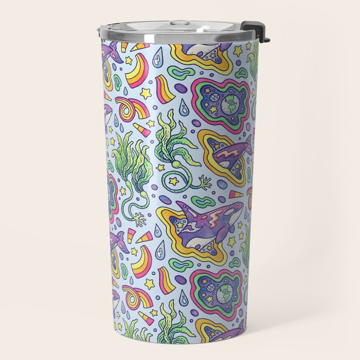Ocean Portal I: Orca | Whale Space Art Travel Mug Gallery Image 2