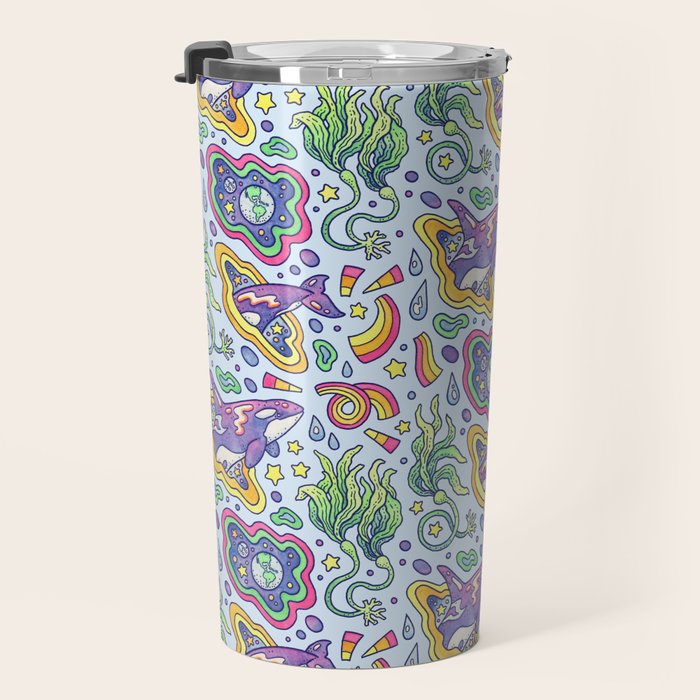 Ocean Portal I: Orca | Whale Space Art Travel Mug Gallery Image 3