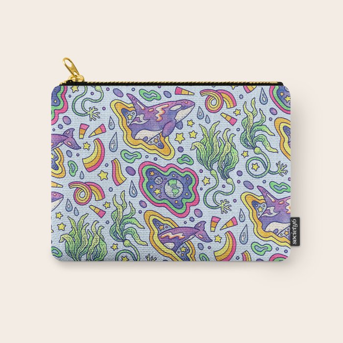 Ocean Portal I: Orca | Whale Space Art Carry All Pouch Gallery Image 1