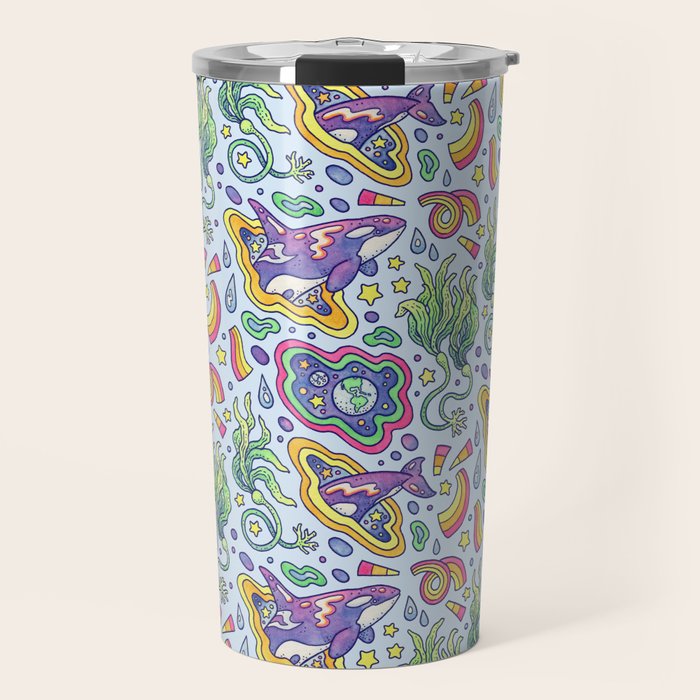 Ocean Portal I: Orca | Whale Space Art Travel Mug Gallery Image 1