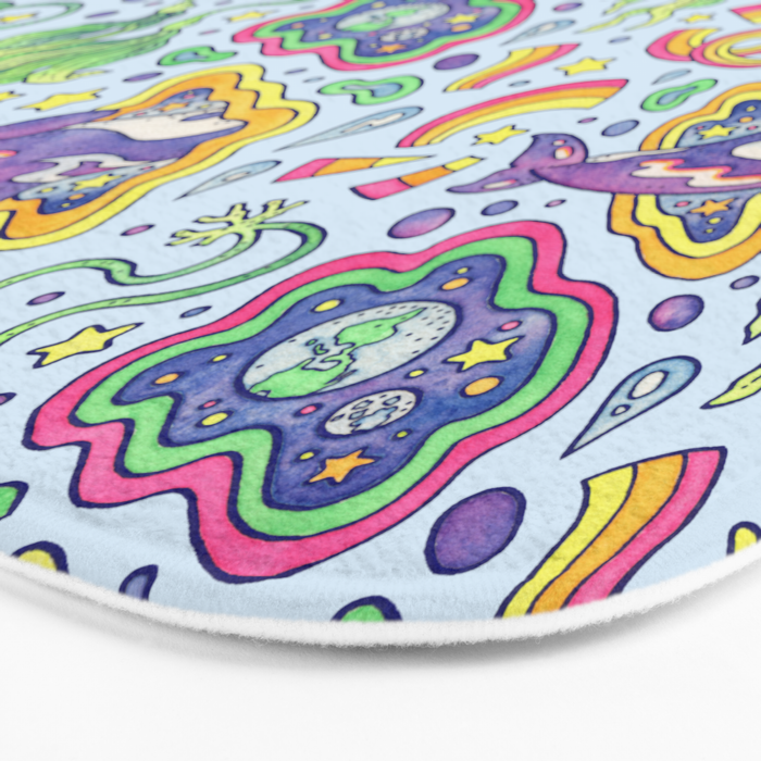 Ocean Portal I: Orca | Whale Space Art Bath Mat Gallery Image 3