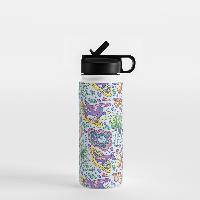 Ocean Portal I: Orca | Whale Space Art Water Bottle