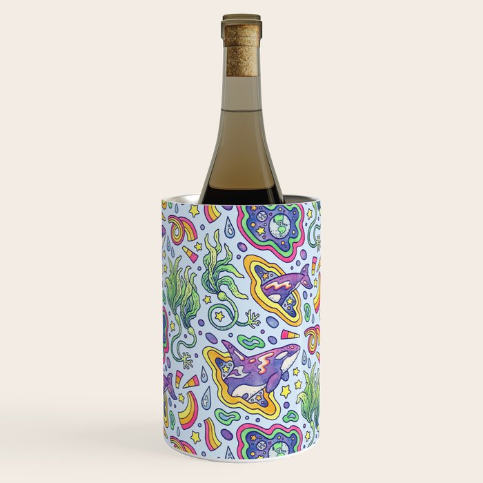 Ocean Portal I: Orca | Whale Space Art Wine Chiller Gallery Image 3