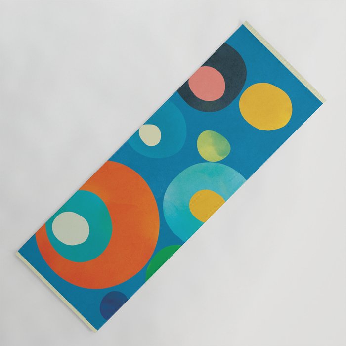 Mid-Century Abstract Balance 14 Yoga Mat Gallery Image 1