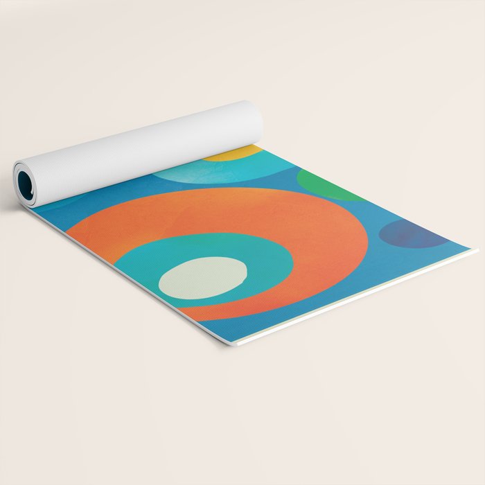 Mid-Century Abstract Balance 14 Yoga Mat Gallery Image 2