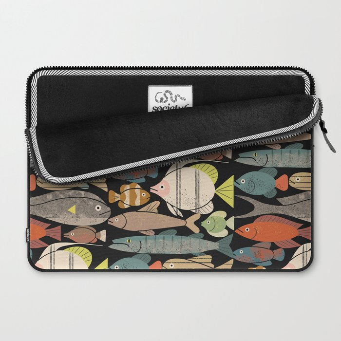 Fish Crowd No. 1 Laptop Sleeve Gallery Image 2
