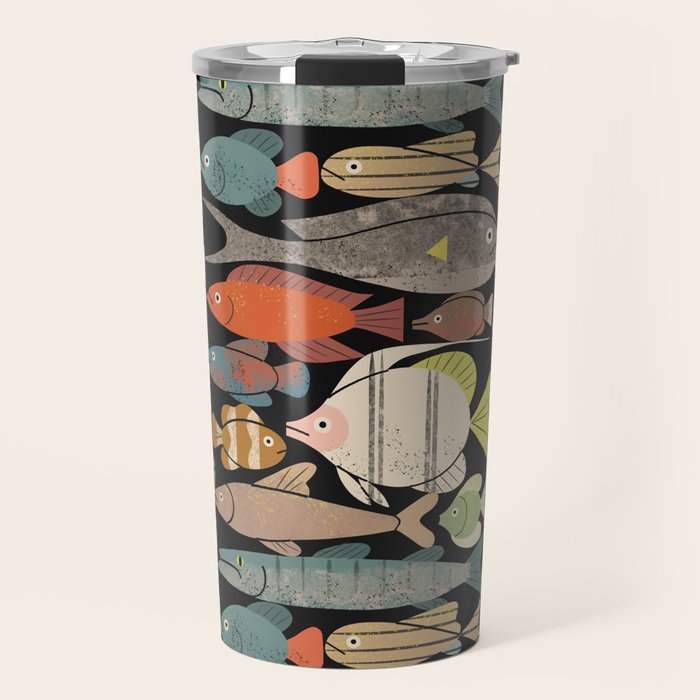 Fish Crowd No. 1 Travel Mug Gallery Image 1