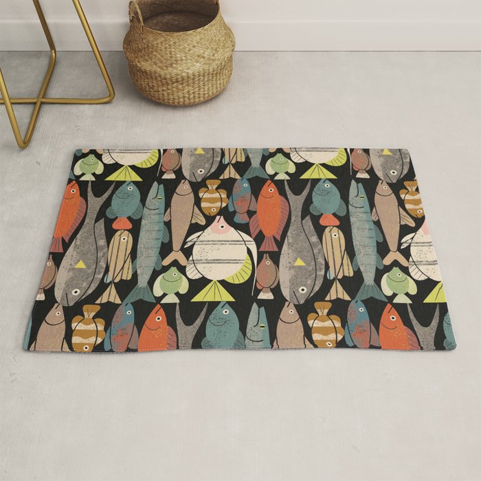 Fish Crowd No. 1 Rug Gallery Image 1