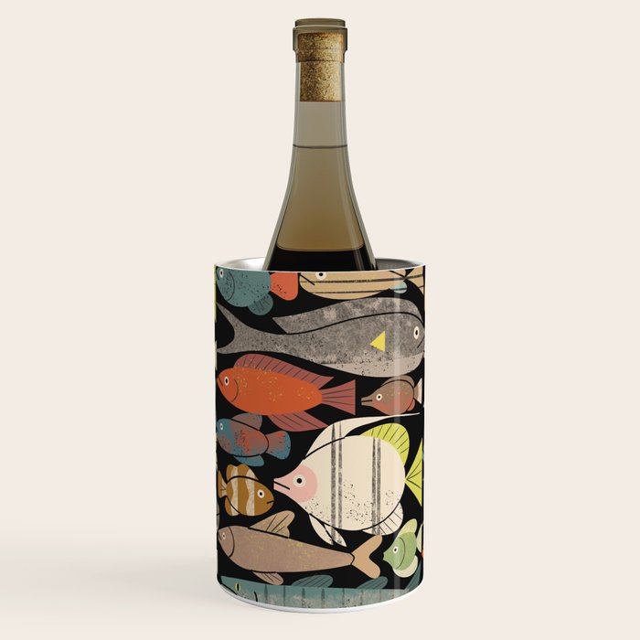 Fish Crowd No. 1 Wine Chiller Gallery Image 1