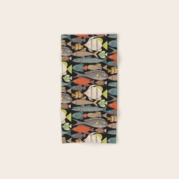 Fish Crowd No. 1 Bath Towel Gallery Image 1