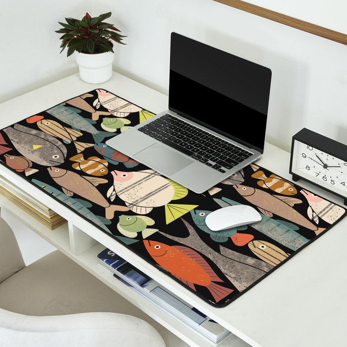 Fish Crowd No. 1 Desk Mat Gallery Image 2