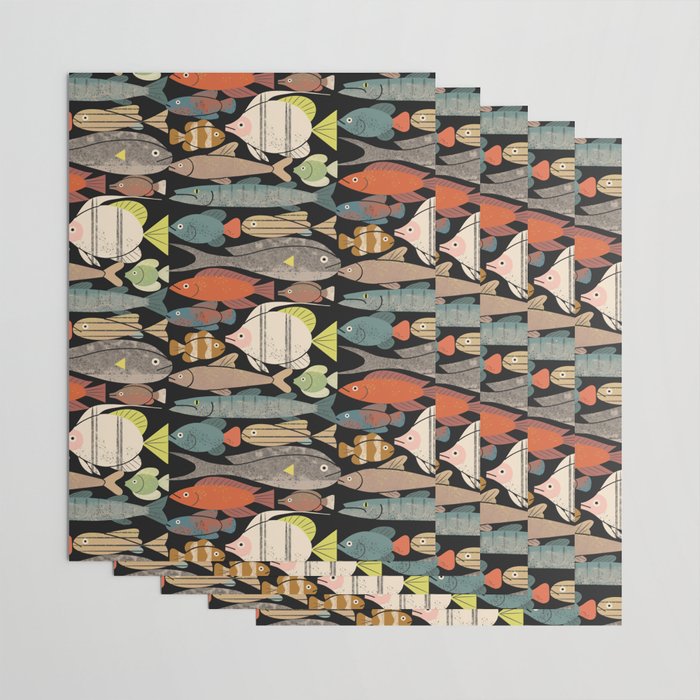 Fish Crowd No. 1 Wrapping Paper Gallery Image 3