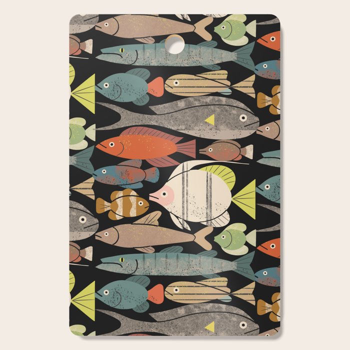 Fish Crowd No. 1 Cutting Board Gallery Image 1