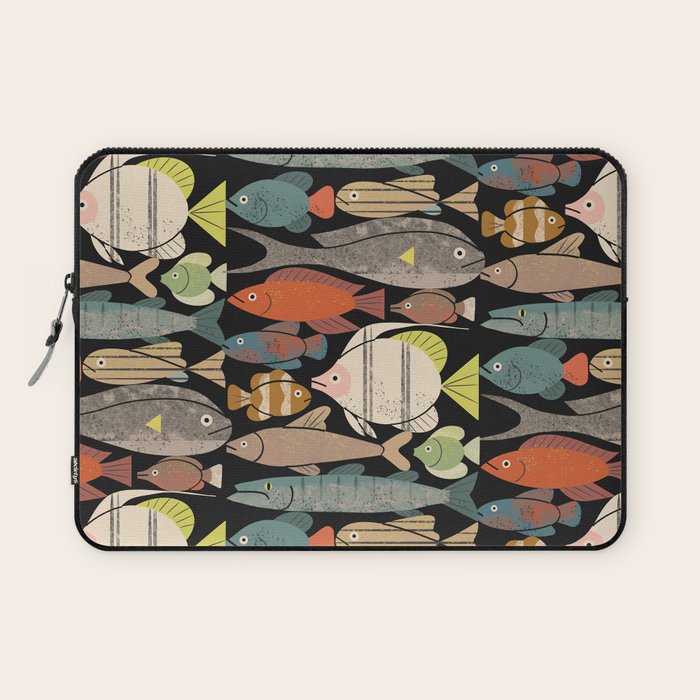 Fish Crowd No. 1 Laptop Sleeve Gallery Image 1