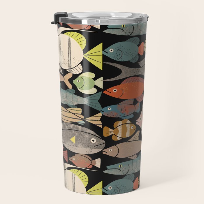 Fish Crowd No. 1 Travel Mug Gallery Image 3