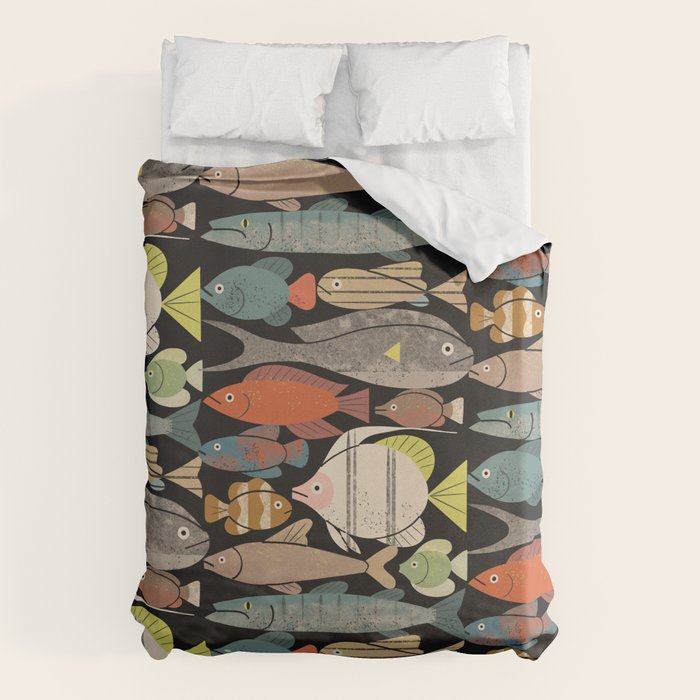 Fish Crowd No. 1 Duvet Cover Gallery Image 6