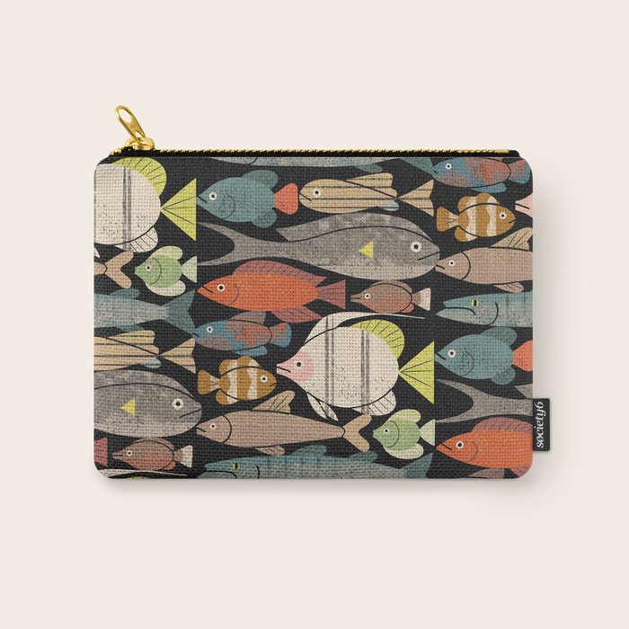 Fish Crowd No. 1 Carry All Pouch Gallery Image 1