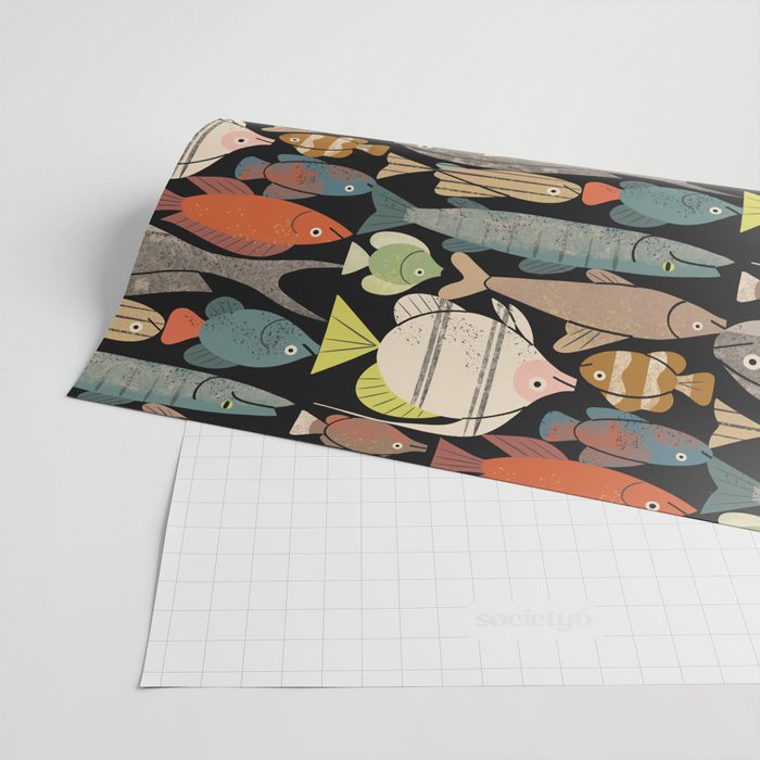 Fish Crowd No. 1 Wrapping Paper Gallery Image 2