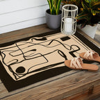 Abstract line art 133 Outdoor Rug Gallery Image 2