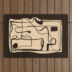 Abstract line art 133 Outdoor Rug Gallery Image 1