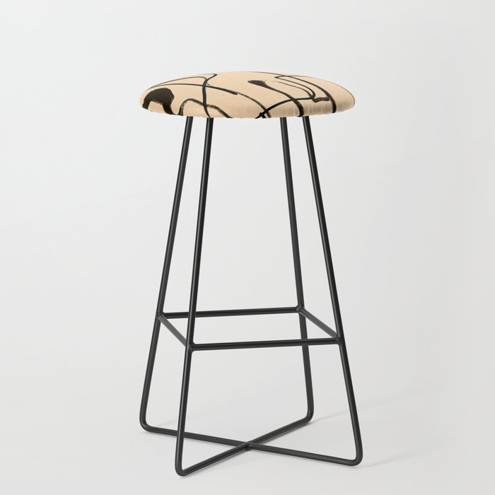 Abstract line art 133 Stool Gallery Image 1