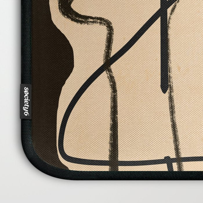 Abstract line art 133 Laptop Sleeve Gallery Image 3