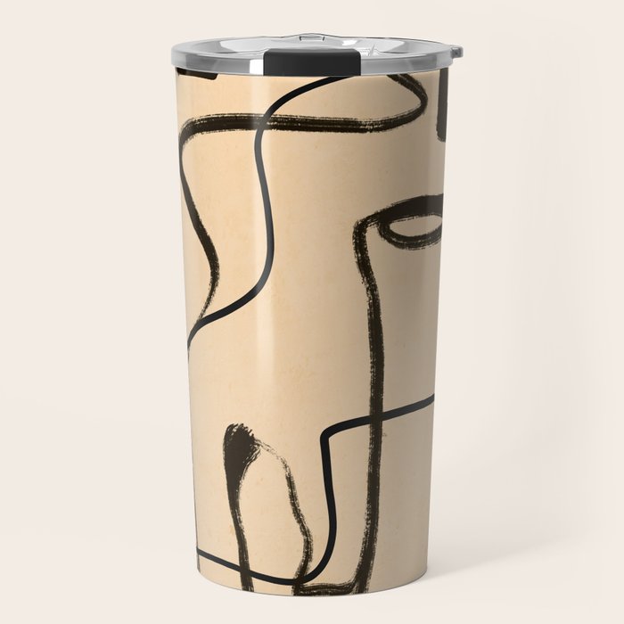 Abstract line art 133 Travel Mug Gallery Image 1
