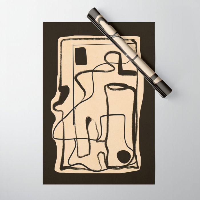 Abstract line art 133 Wrapping Paper Gallery Image 1