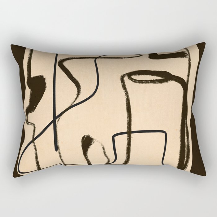 Abstract line art 133 Rectangular Pillow Gallery Image 1