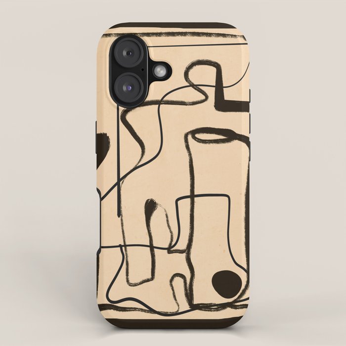 Abstract line art 133 iPhone Case Gallery Image 1