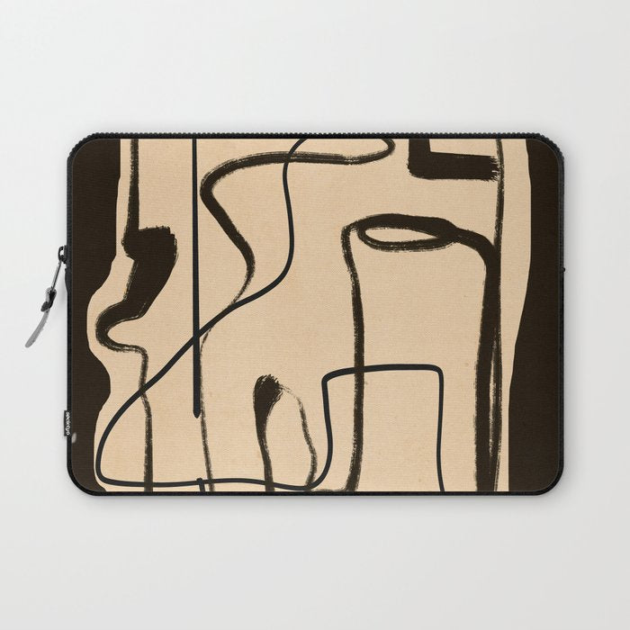 Abstract line art 133 Laptop Sleeve Gallery Image 1