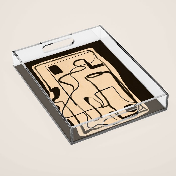 Abstract line art 133 Acrylic Tray Gallery Image 1