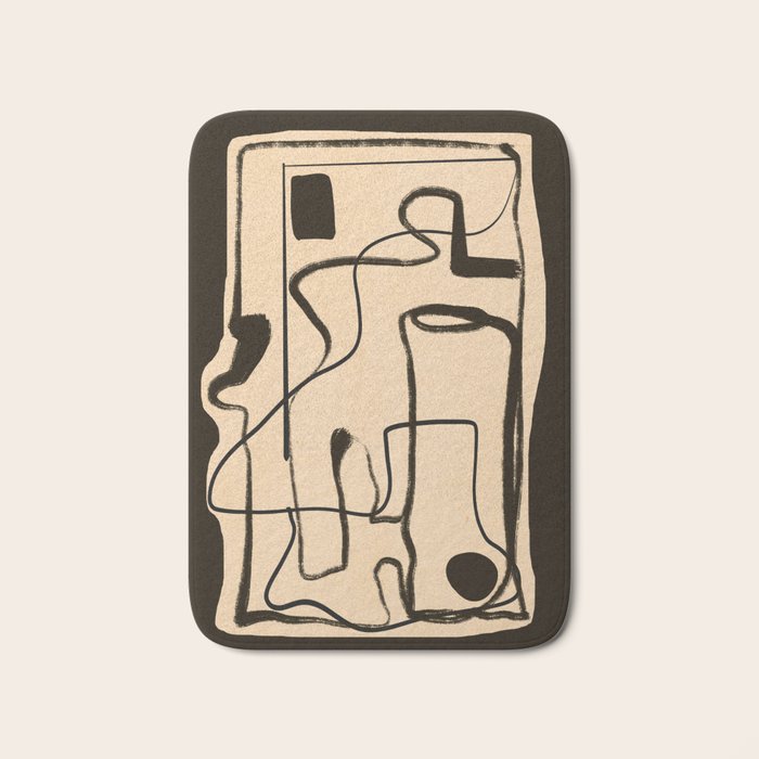 Abstract line art 133 Bath Mat Gallery Image 1