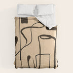 Abstract line art 133 Comforter Gallery Image 6