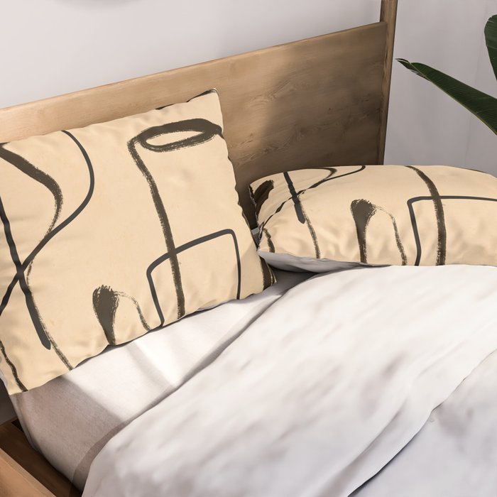 Abstract line art 133 Pillow Sham Gallery Image 2