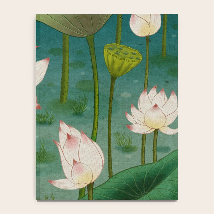 Lotus flowers A -  Minhwa-Korean traditional/folk art Notebook Gallery Image 4