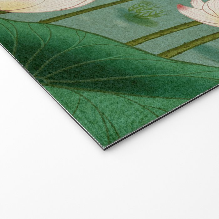 Lotus flowers A -  Minhwa-Korean traditional/folk art Welcome Mat Gallery Image 2