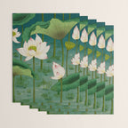Lotus flowers A -  Minhwa-Korean traditional/folk art Wrapping Paper Gallery Image 3
