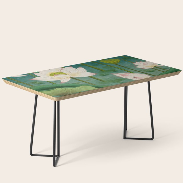 Lotus flowers A -  Minhwa-Korean traditional/folk art Coffee Table Gallery Image 1