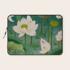 Lotus flowers A -  Minhwa-Korean traditional/folk art Laptop Sleeve Gallery Image 1