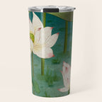 Lotus flowers A -  Minhwa-Korean traditional/folk art Travel Mug Gallery Image 1